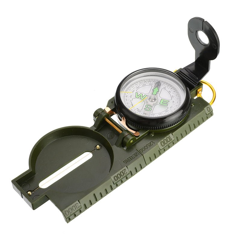 Alomejor Compass Boussole de Poche en métal Portable Boussole en Argent  étanche précise pour Camping randonnée en Plein air