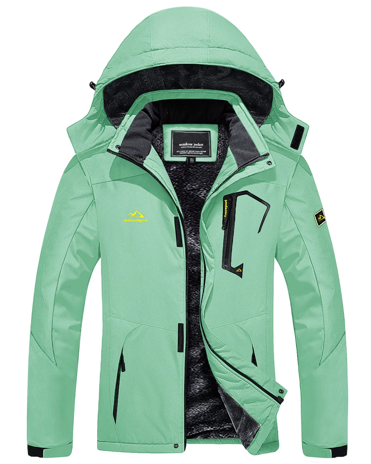 Parka polaire, veste imperméable pour femme "TACVASEN - TJ567" - Vert menthe / S (US XS) | Planète Rando