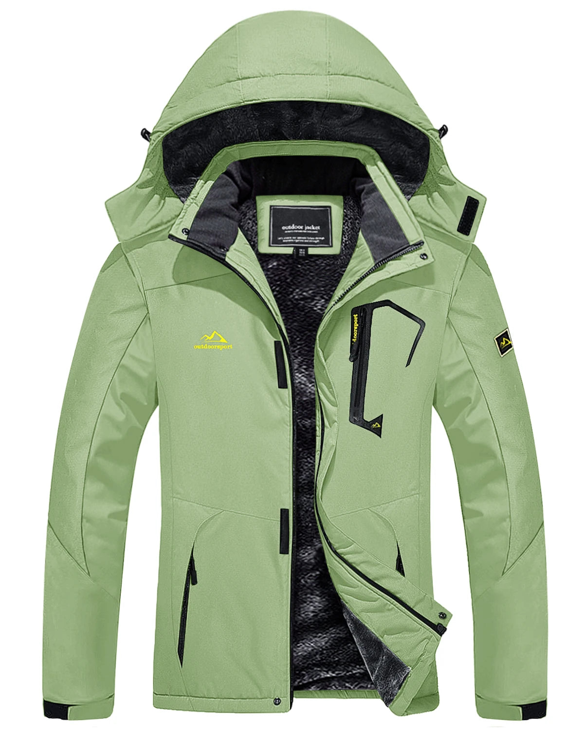 Parka polaire, veste imperméable pour femme "TACVASEN - TJ567" - Vert clair / S (US XS) | Planète Rando