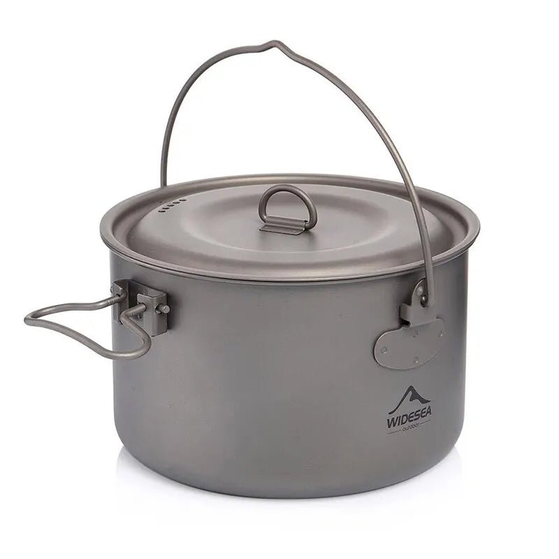 Batterie / popote de cuisine en titane pour camping "WIDESEA - WSTC Titanium series" - Planète Rando