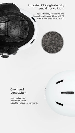 Casque de Ski / Snowboard, sports d'hiver pour adultes et enfants "COPOZZ - Ski Helmet Anti - Impact" - Planète Rando