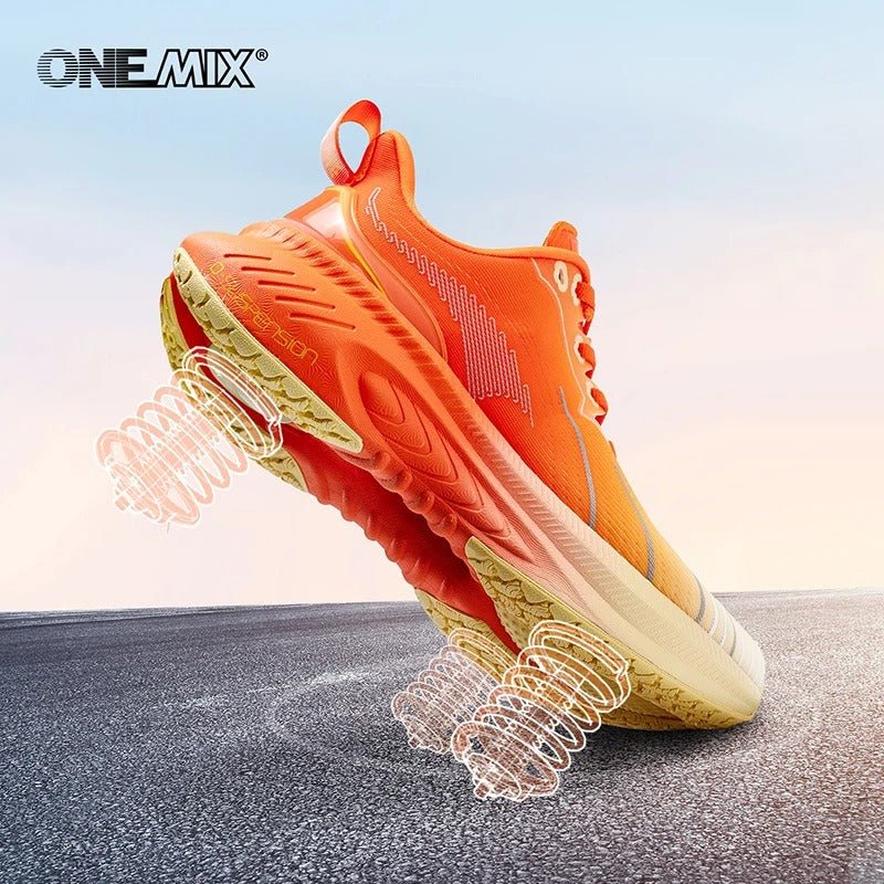 Chaussures de course, running, athlétisme O - Suspension Technology pour femme "ONEMIX - Bumper Elite 3.0" - Planète Rando