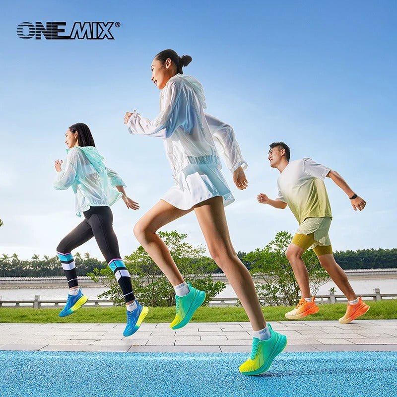 Chaussures de course, running, athlétisme O - Suspension Technology pour Homme "ONEMIX - Bumper Elite 3.0" - Planète Rando