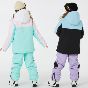 Combinaison de ski / snowboard pour enfants, coupe - vent, imperméable, ensemble de neige d'hiver "Artic King - Queen 103" - Planète Rando