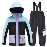 Combinaison de ski / snowboard pour enfants, coupe - vent, imperméable, ensemble de neige d'hiver "Artic King - Queen 103" - Planète Rando