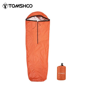 Couverture de survie, bivy d'urgence, sac de couchage imperméable pour la randonnée et le bivouac 180g "Tomshoo - Survival bag" - Planète Rando