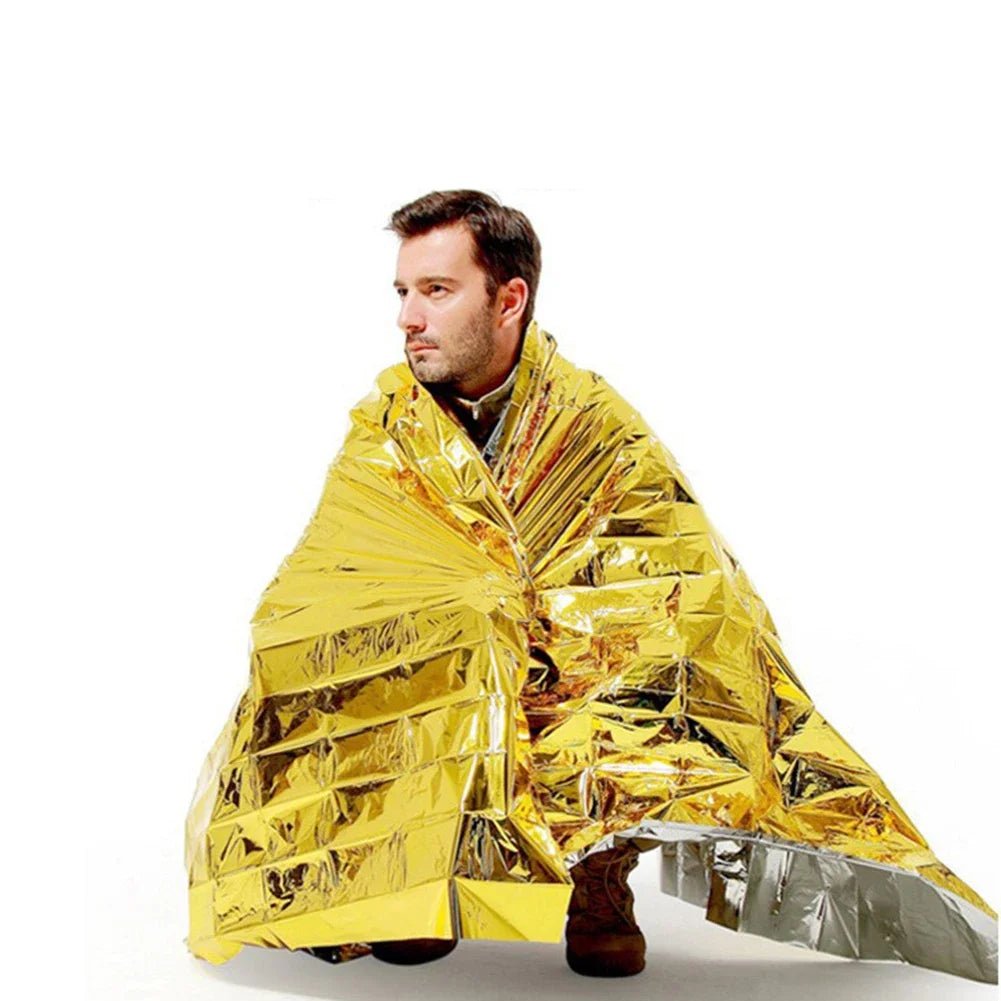 Couverture de survie d'urgence, imperméable, premiers soins "APWIKOGER - Emergency Rescue Blanket" - Planète Rando