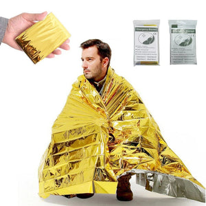 Couverture de survie d'urgence, imperméable, premiers soins "APWIKOGER - Emergency Rescue Blanket" - Planète Rando