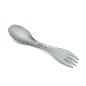 Cuillère fourchette / cuitochette en titane ultraléger pour le camping, la randonnée ou le voyage "Tito - Titanium Spork YFY2416" - Planète Rando