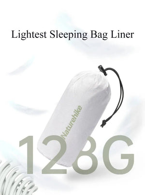 Drap de sac de couchage ultraléger pour le camping, bikepacking, bivouac et la randonnée 130g "Naturehike - Sleeping Bag Liner  ZY20" - Planète Rando