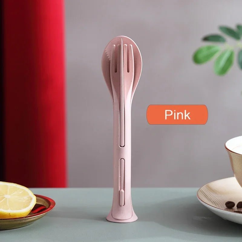 Ensemble de vaisselle portable 3 pièces pour le camping et le voyage "GL camping - cutlery" - Planète Rando