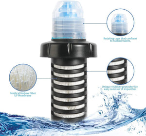 Flasque d'hydratation 500ml avec systeme de filtration "Feptfeet - K8630" - Planète Rando