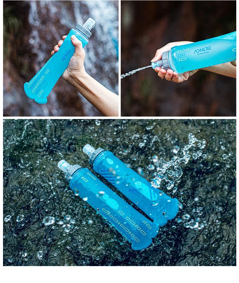 Flasque running d'hydratation sans BPA 48g avec bouchon à tirer ou rotatif 500ML "AONIJIE - SD24" - Planète Rando