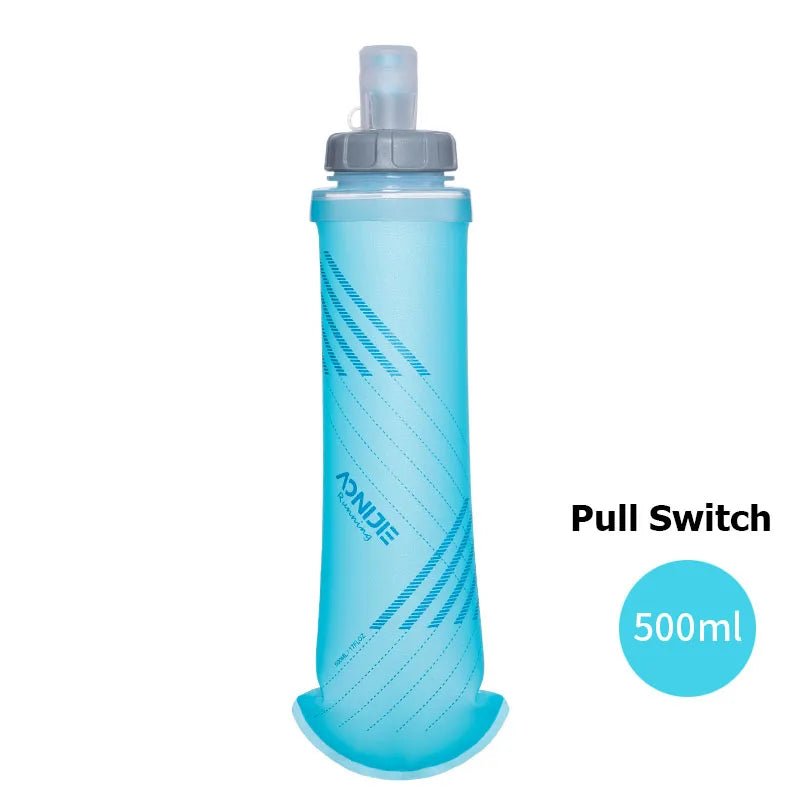 Flasque running d'hydratation sans BPA 48g avec bouchon à tirer ou rotatif 500ML "AONIJIE - SD24" - Planète Rando