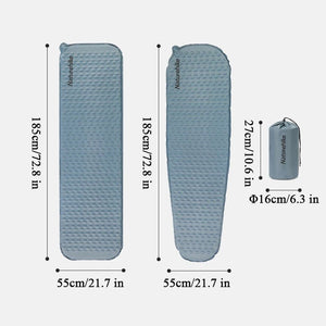 Matelas auto - gonflant ultra - léger pour le bivouac et le camping "Naturehike - NK2300DZ013" - Planète Rando