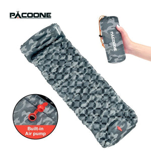 Matelas gonflable de camping / bivouac avec oreiller 550g "PACOONE – SD01" - Planète Rando