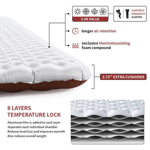 Matelas gonflable de randonnée ultraléger 4 saison à partir de 440g "Naturehike – Inflatable pad R - value 5.8" - Planète Rando