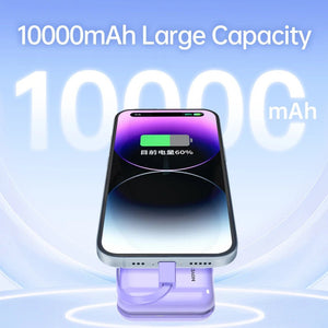 Mini - batterie externe / power bank 10000mAh avec câble Charge rapide 20W "MOVESPEED - Q10Plus" - Planète Rando