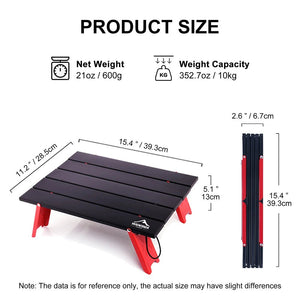 Mini-table de camping / bushcraft pliable et portable "Widesea - Portable Table" - Planète Rando