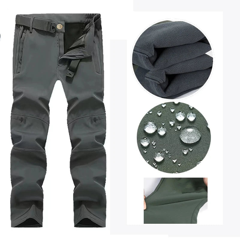 Pantalon cargo tactique imperméable avec doublure polaire "Mazerout - X5" - Planète Rando