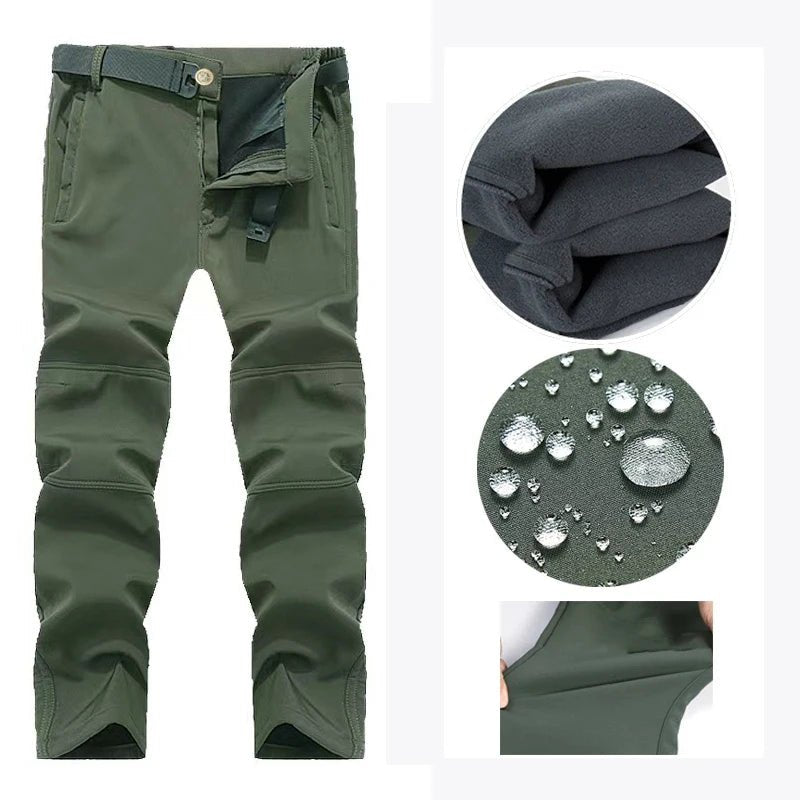 Pantalon cargo tactique imperméable avec doublure polaire "Mazerout - X5" - Planète Rando