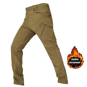 Pantalon cargo tactique imperméable avec doublure polaire "Mazerout - X9" - Planète Rando