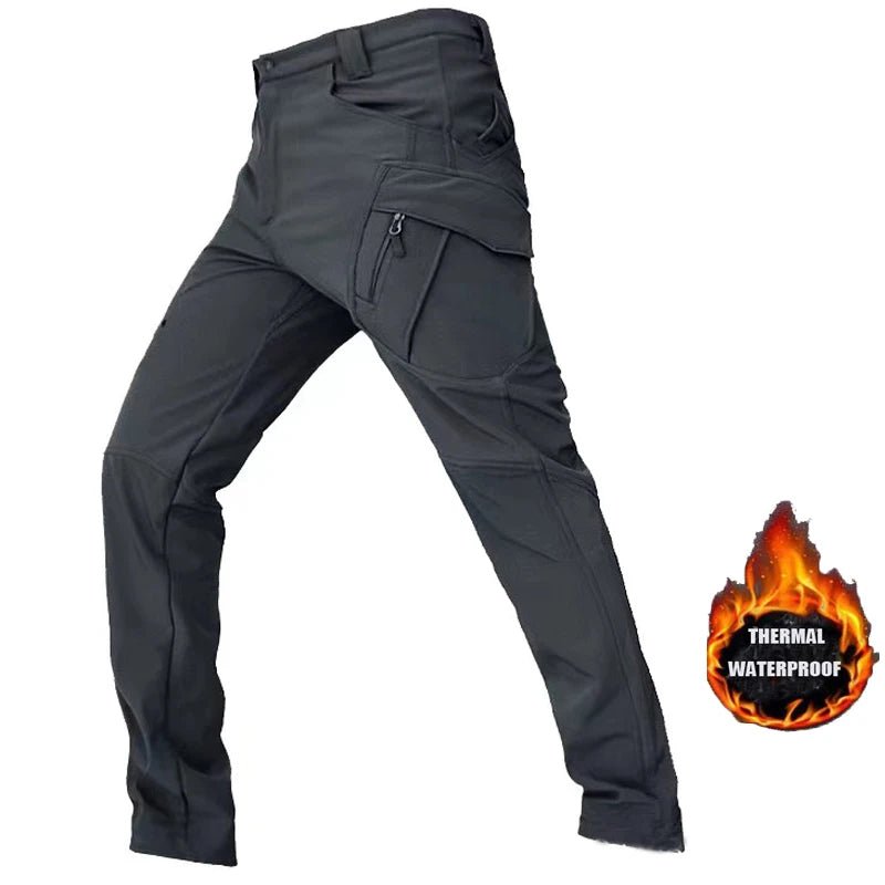 Pantalon cargo tactique imperméable avec doublure polaire "Mazerout - X9" - Planète Rando