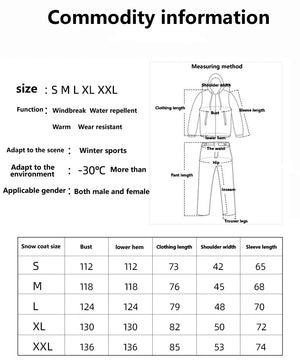 Parka de ski / snowboard veste imperméable d'hiver - 30°C unisexe "Artic Queen - Ski combi 381" - Planète Rando