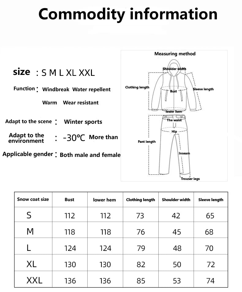 Parka de ski / snowboard veste imperméable d'hiver - 30°C unisexe "Artic Queen - Ski combi 381" - Planète Rando