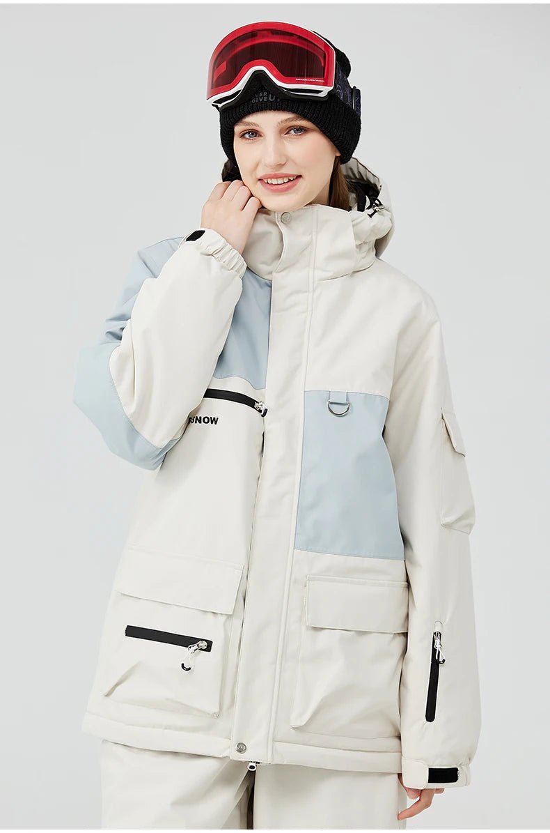 Parka de ski / snowboard veste imperméable d'hiver - 30°C unisexe "Artic Queen - Ski combi 389" - Planète Rando