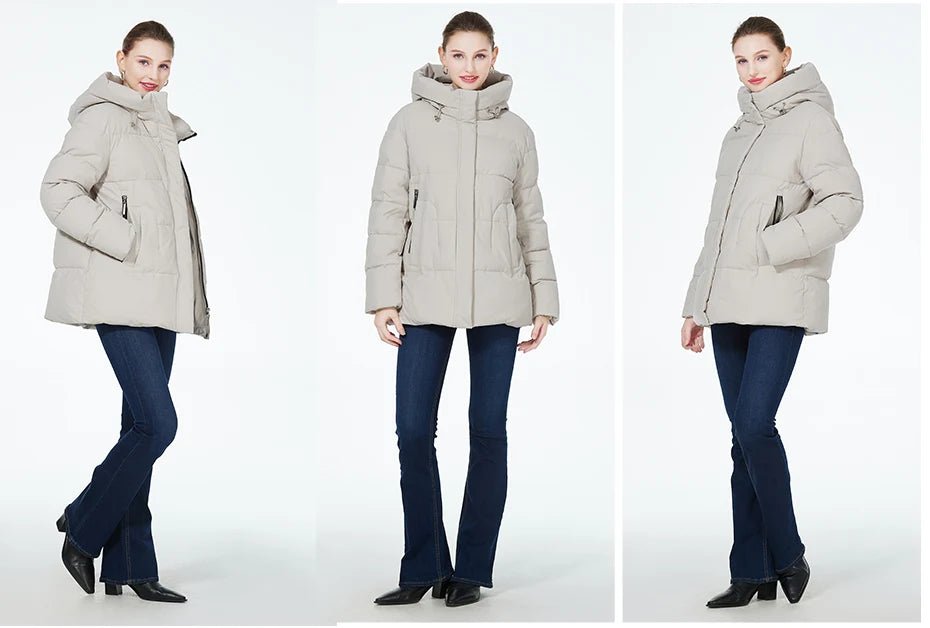 Parka d'hiver / manteau d'hiver à fermeture éclair manches longues pour femme "ICEbear - GWD3911" - Planète Rando