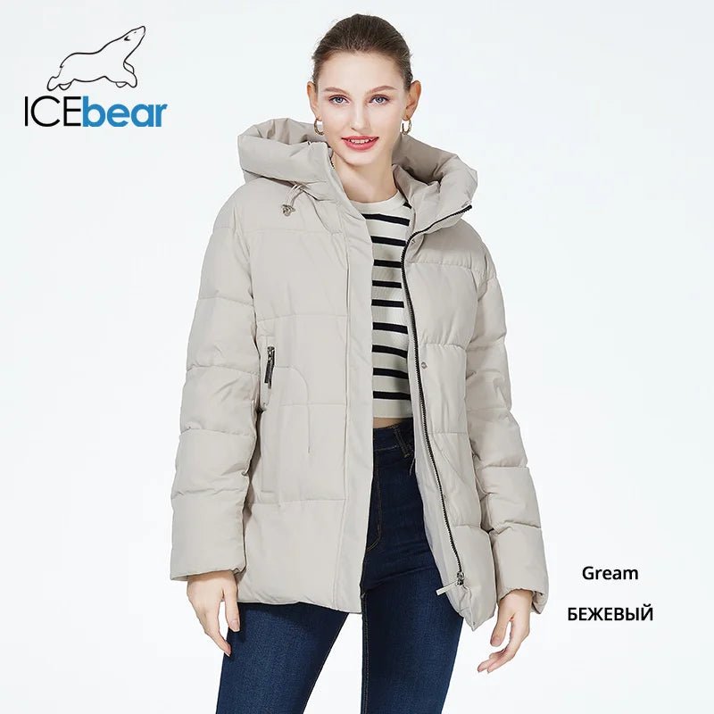 Parka d'hiver / manteau d'hiver à fermeture éclair manches longues pour femme "ICEbear - GWD3911" - Planète Rando