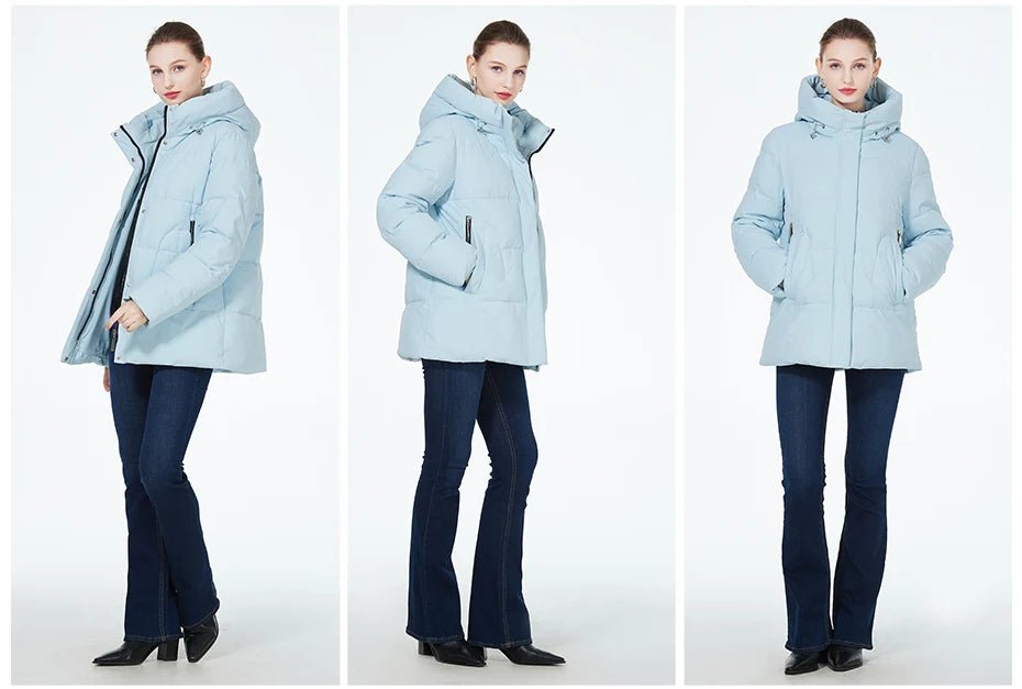 Parka d'hiver / manteau d'hiver à fermeture éclair manches longues pour femme "ICEbear - GWD3911" - Planète Rando