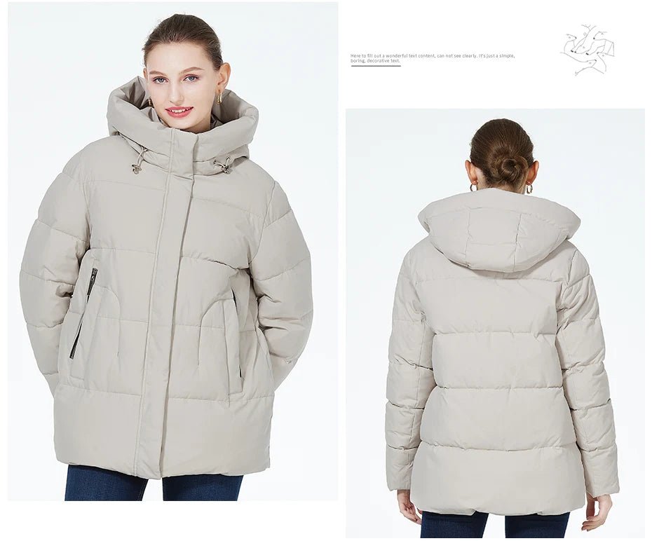 Parka d'hiver / manteau d'hiver à fermeture éclair manches longues pour femme "ICEbear - GWD3911" - Planète Rando