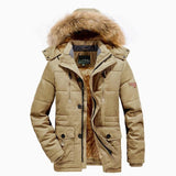 Parka d'hiver, manteau polaire avec capuche à fourrure pour homme 1,3kg "Lzlltt - Fs130" - Planète Rando