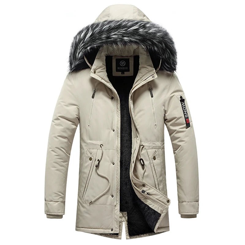 Parka d'hiver pour homme avec col en fourrure et chapeau détachable "Tauvsedi - Mons" - Planète Rando