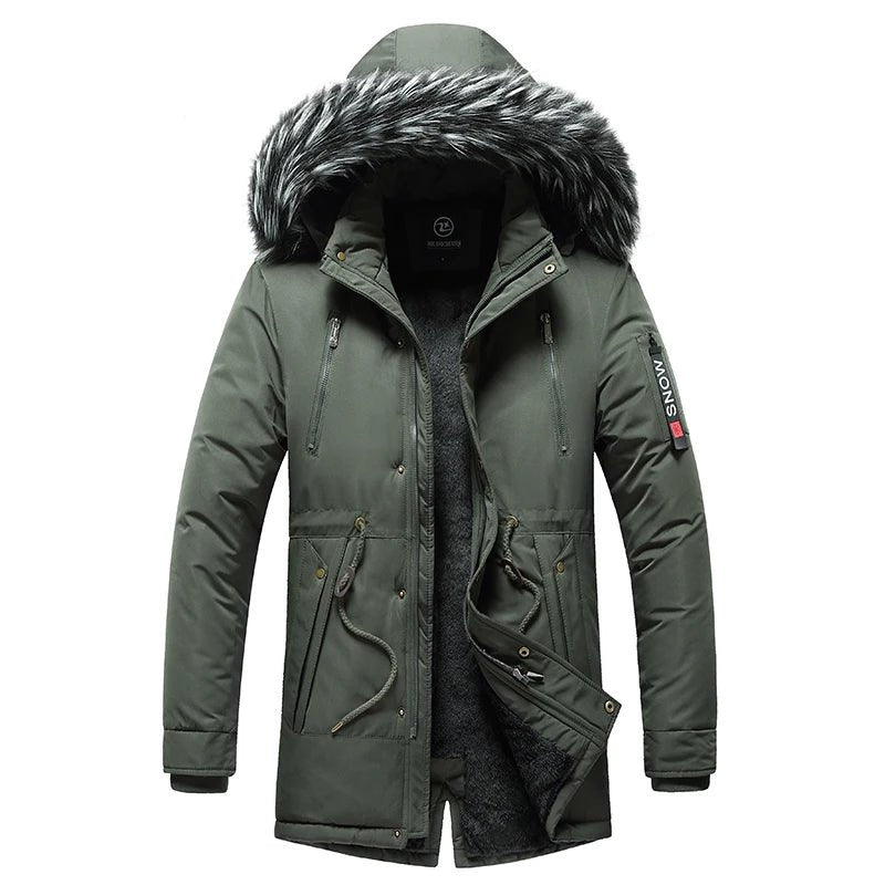 Parka d'hiver pour homme avec col en fourrure et chapeau détachable "Tauvsedi - Mons" - Planète Rando