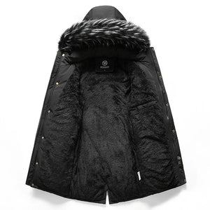 Parka d'hiver pour homme avec col en fourrure et chapeau détachable "Tauvsedi - Mons" - Planète Rando