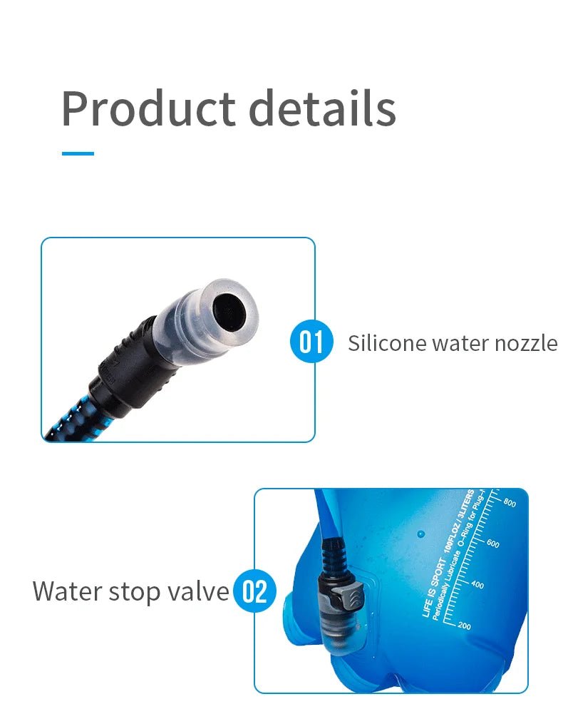 Poche à eau / réservoir d'hydratation sans BPA randonnée course à partir de 1,5L / 110g " Aonijie - SD62" - Planète Rando