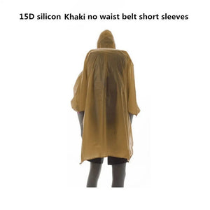 Poncho de pluie / tarp multifonction en Nylon ultraléger 15D imperméable pour la randonnée "FLAME'S CREED - Hiking Poncho" - Planète Rando