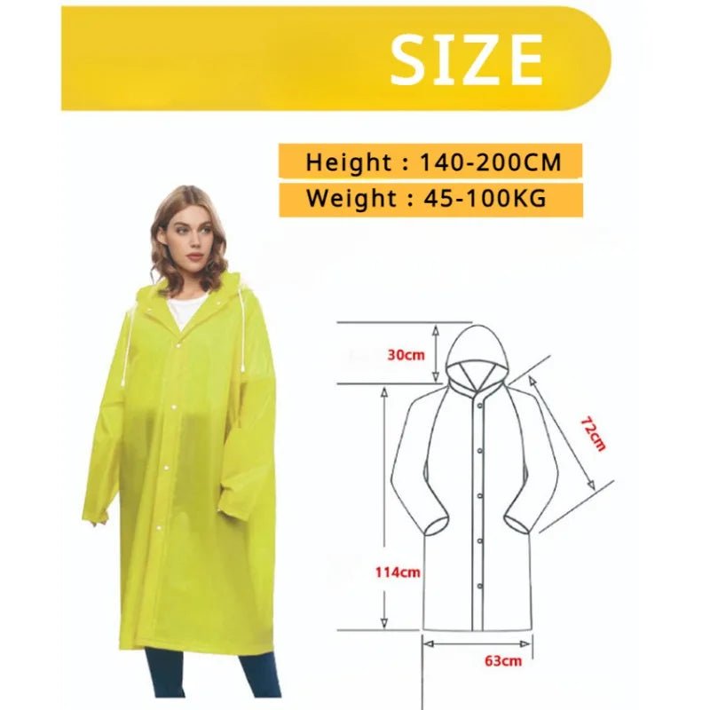 Poncho imperméable portable pour la randonnée et le bivouac "Rc Hking - Eva Raincoat" - Planète Rando