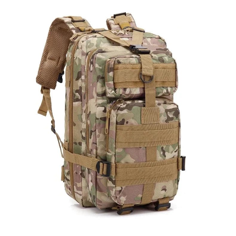 Sac à dos tactique, survie, EDC, bushcraft, chasse 900D avec système Molle "QT & QY - 3P Tactical Backpack 30L" - Planète Rando