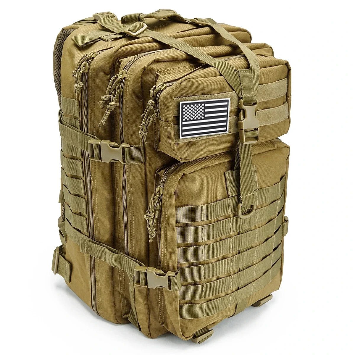 Sac à dos tactique, survie, EDC, bushcraft, chasse 900D avec système Molle "QT & QY - 3P Tactical Backpack 50L" - Planète Rando