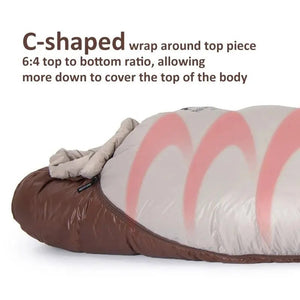 Sac de couchage ultraléger en Duvet de Canard 650FP à partir de 820g "Naturehike - Snowbird series" - Planète Rando