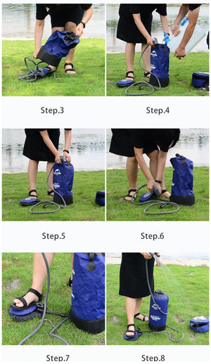 Sac de douche à pression portable pour camping en plein air 11L "Naturehike - Outdoor Shower" - Planète Rando