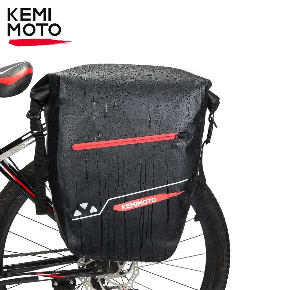 Sacoche de vélo pour support arrière 30L "Kemi Moto - H0305 - 01501BK" - Planète Rando