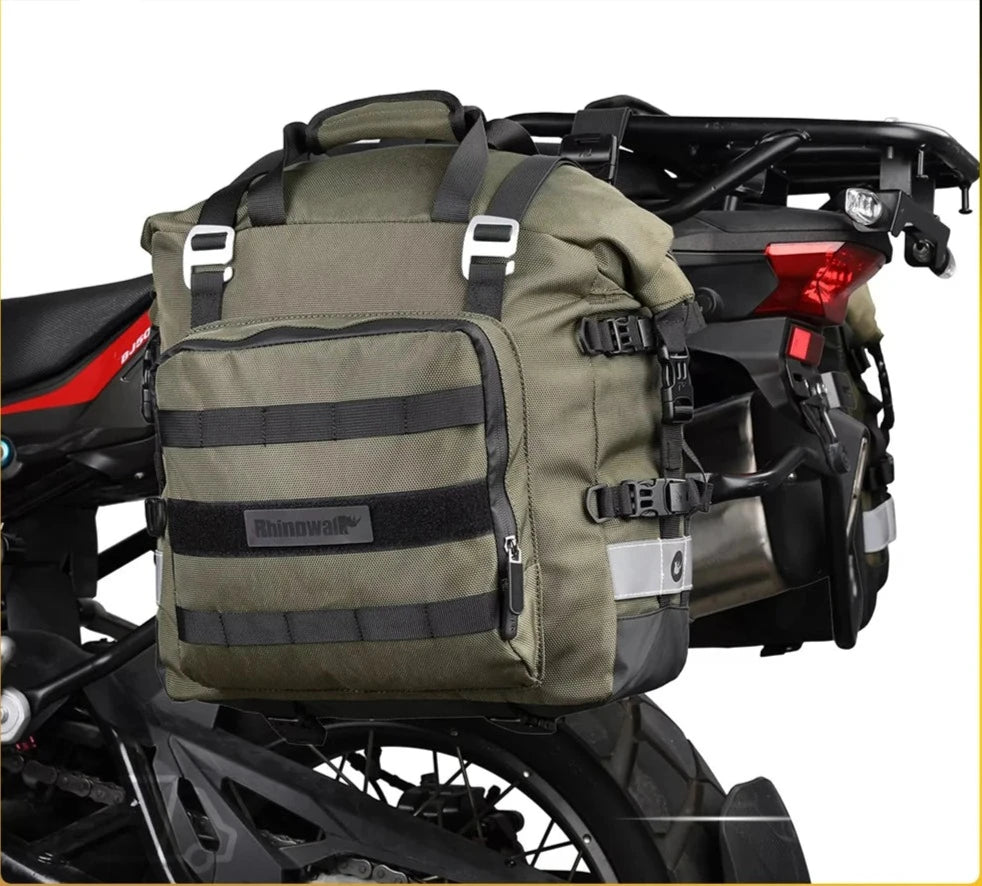 Sacoche latérale moto / velo avec intérieur amovible et étanche 20L "Rhinowalk - MT2040" - Planète Rando