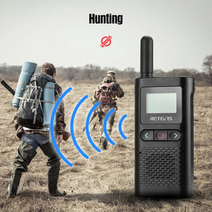 Talkie - walkie rechargeable incluses PMR446 radios bidirectionnelles portables longue portée pour la chasse "Retevis - RB628" - Planète Rando