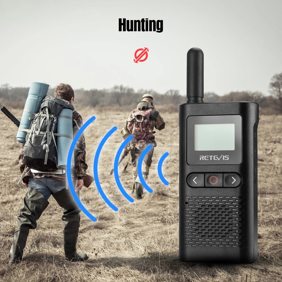 Talkie - walkie rechargeable incluses PMR446 radios bidirectionnelles portables longue portée pour la chasse "Retevis - RB628" - Planète Rando