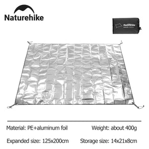 Tapis de sol de camping étanche, feuille d'aluminium PE multifonctionnelle, polymère de pique - nique "Naturehike - NH20FCD03" - Planète Rando